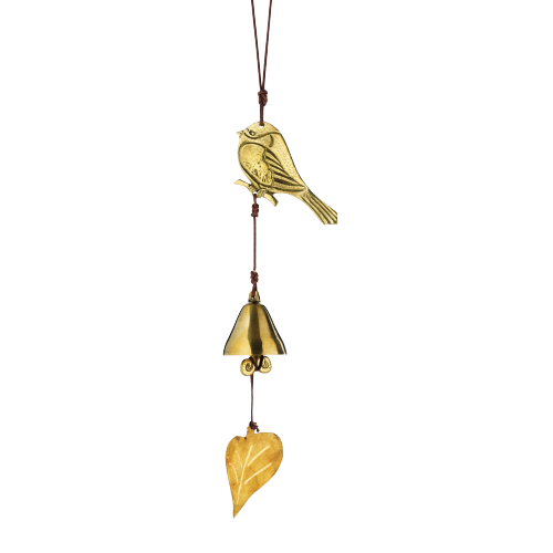 Brass Chickadee Door Chime