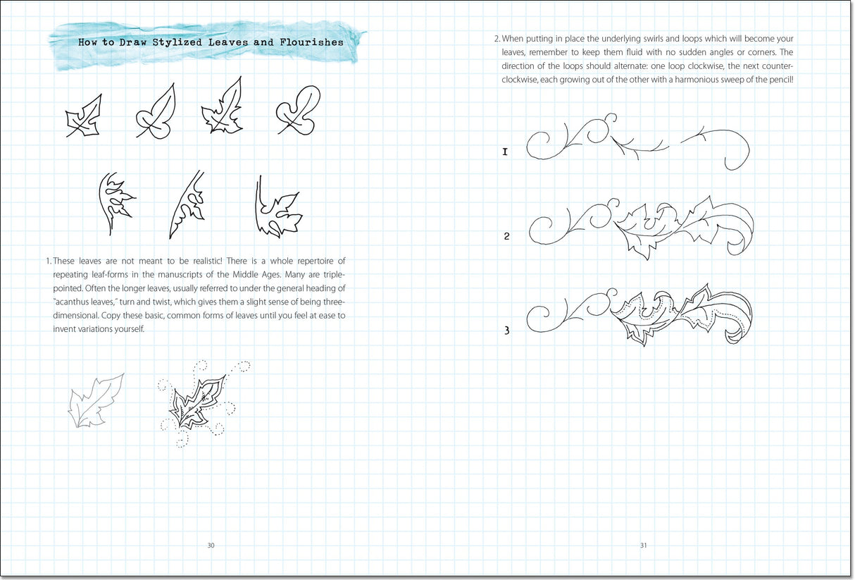 Illuminated Letters Sketchbook