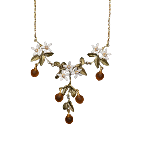 Orange Blossom Dainty Necklace