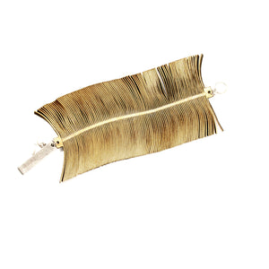 Gold Wide Fringe Bracelet