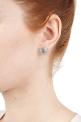 Forget Me Not Triple Flower Cluster Post Earrings