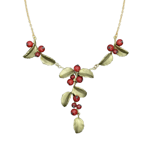 Holly Red Jade 16" Necklace