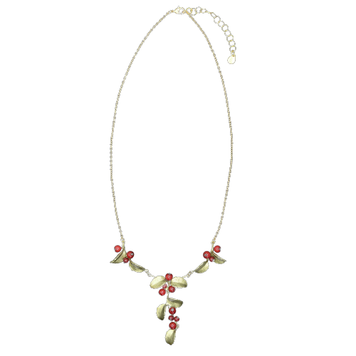 Holly Red Jade 16" Necklace