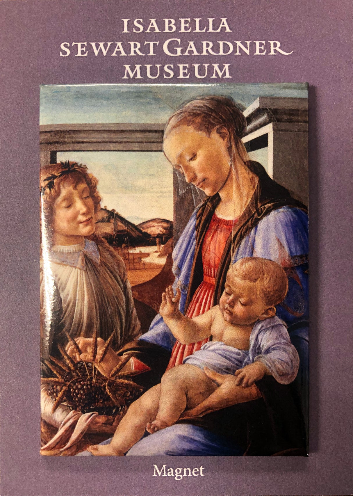 Virgin and Child with an Angel Magnet