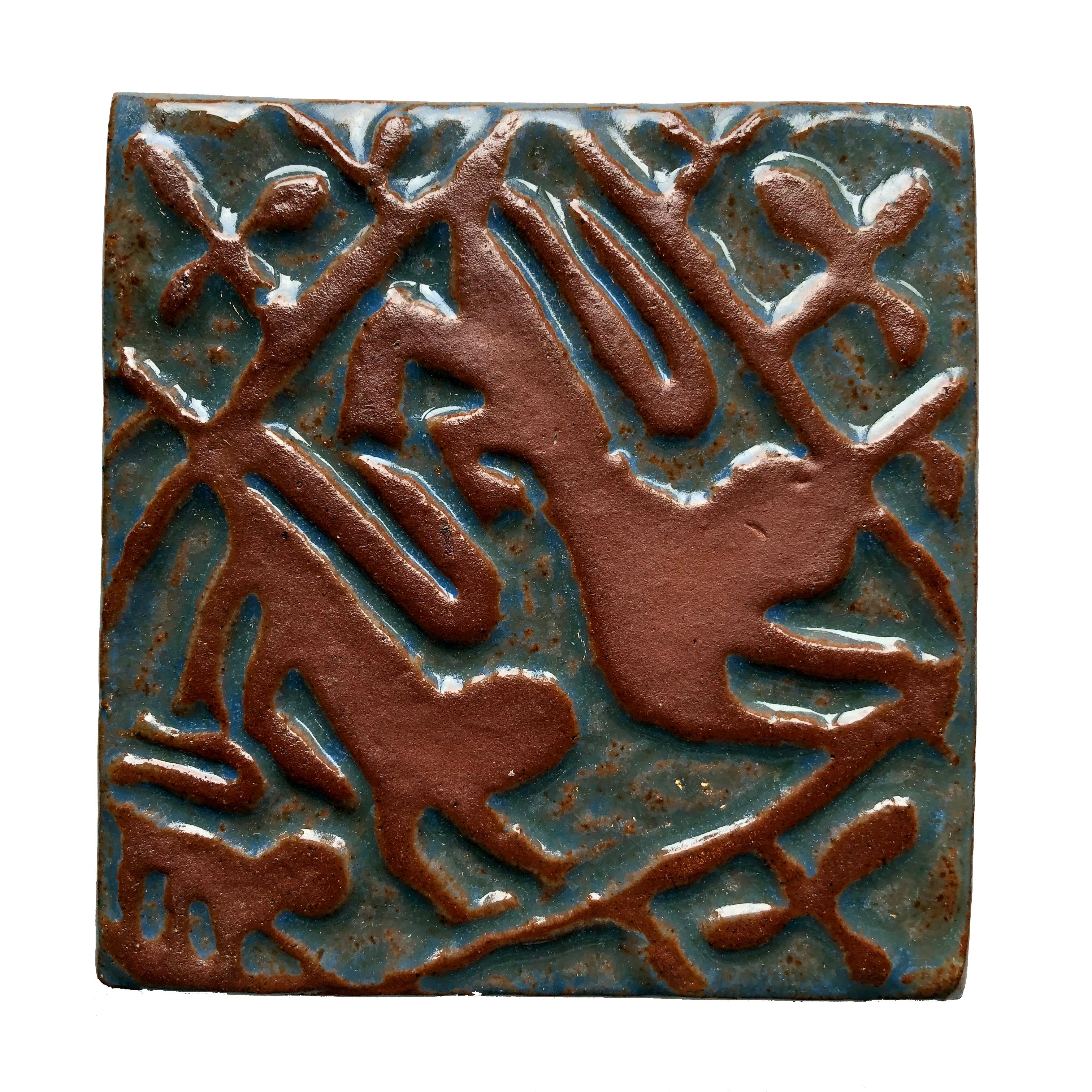 彫刻家滝錬太郎 ブロンズレリーフプレート Lion Shield Mercer Tile – Gift at the Gardner