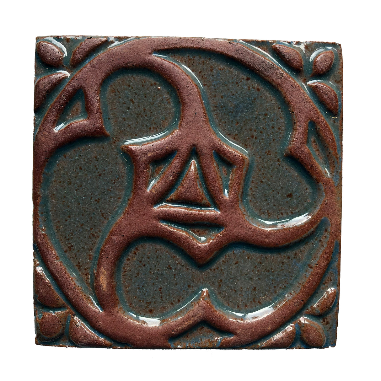 Foliate Circle Mercer Tile