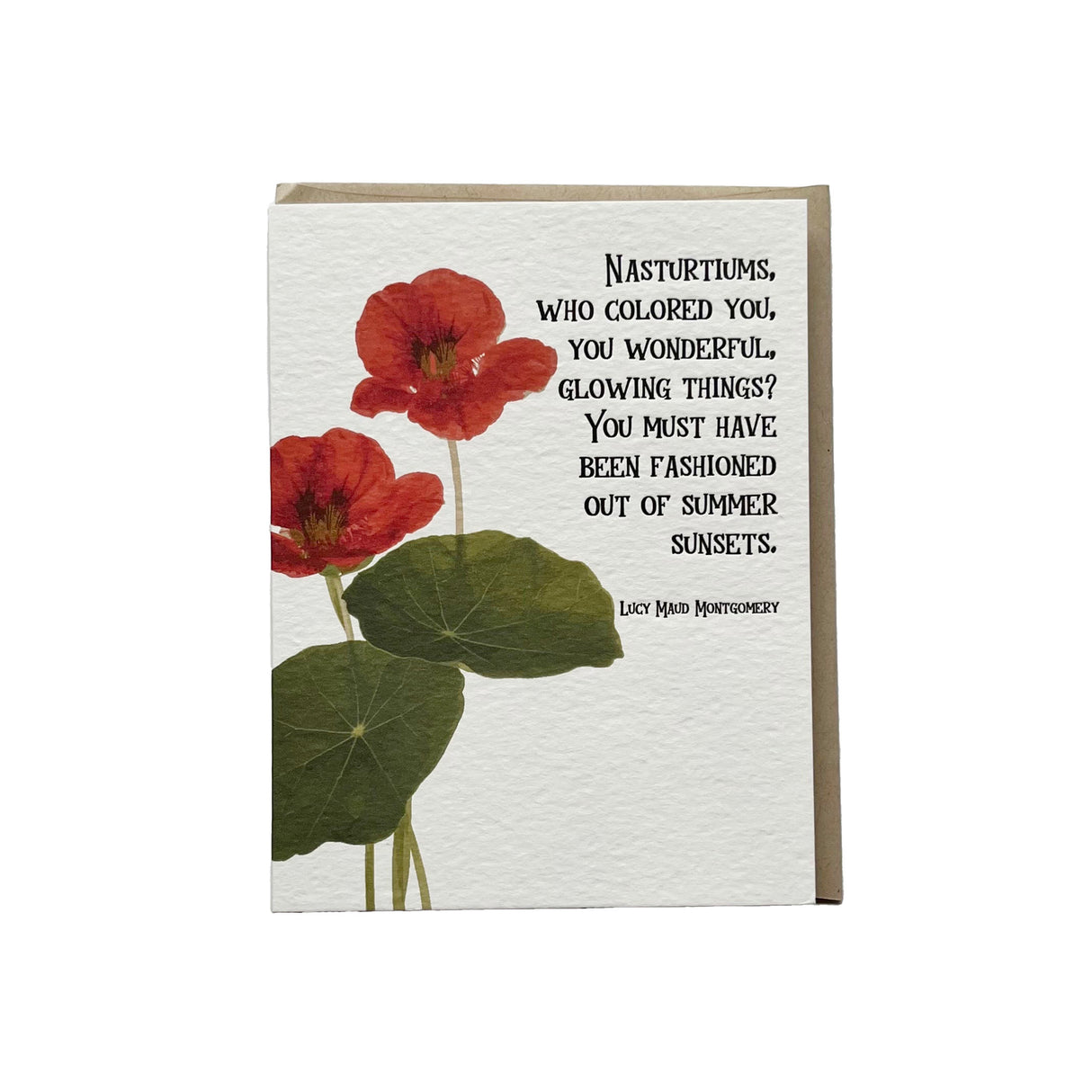 "Nasturtiums..." Card