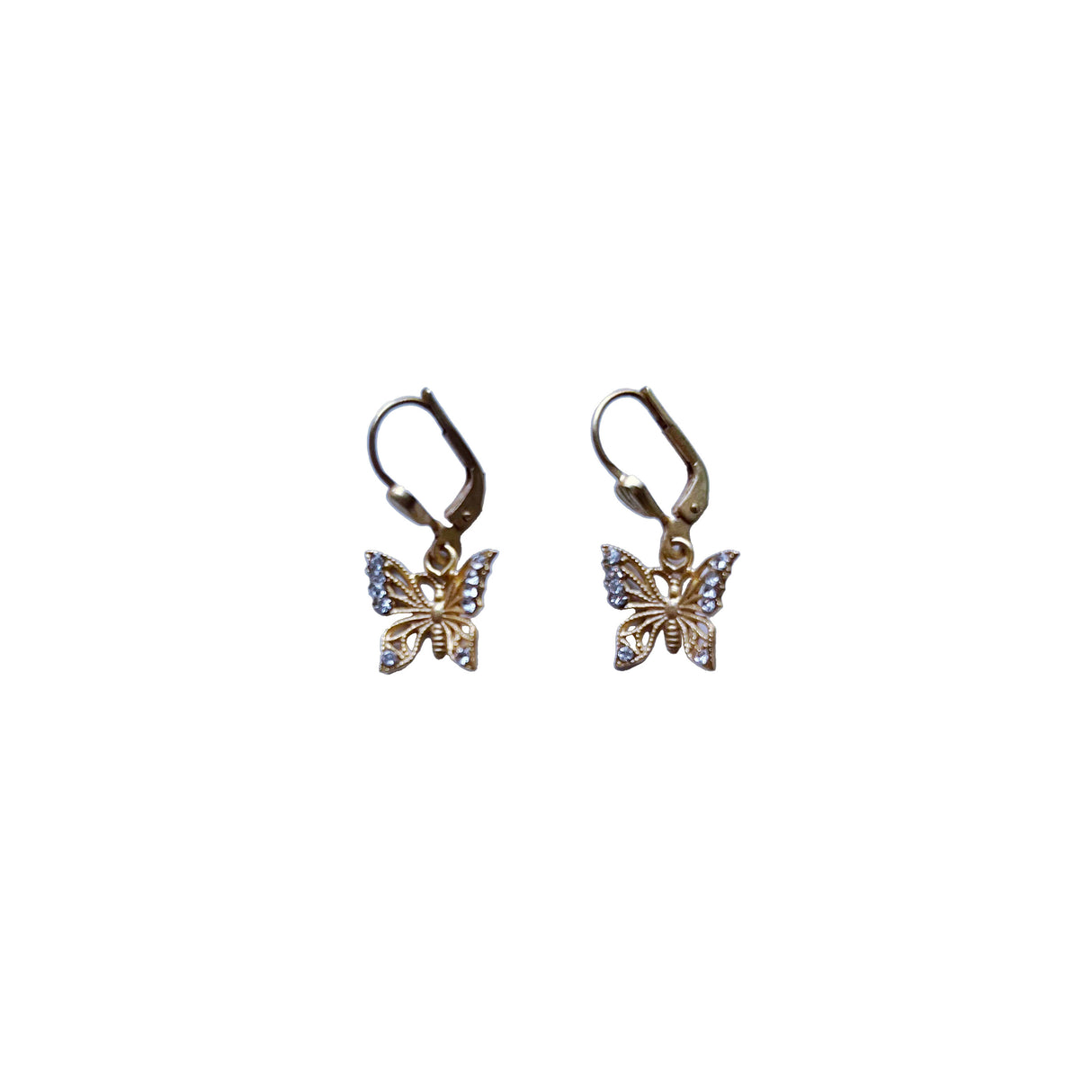 Crystal Butterfly Earrings