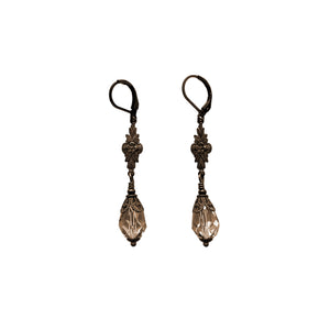 Honey Crystal Drop Earrings