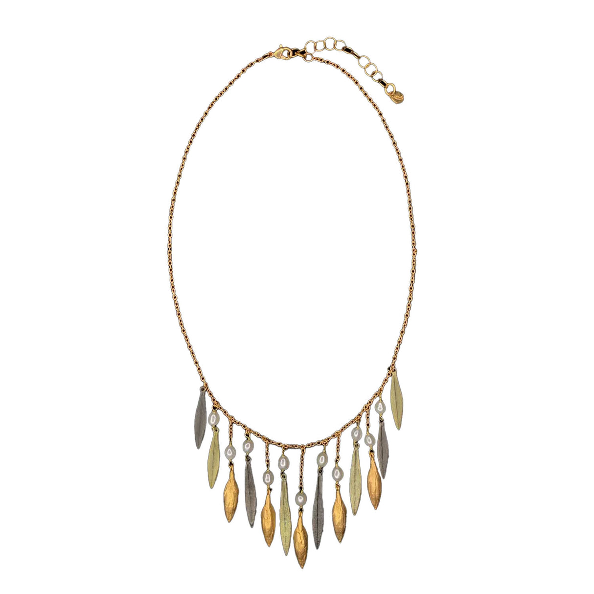 Leaf & Bud Statement Necklace