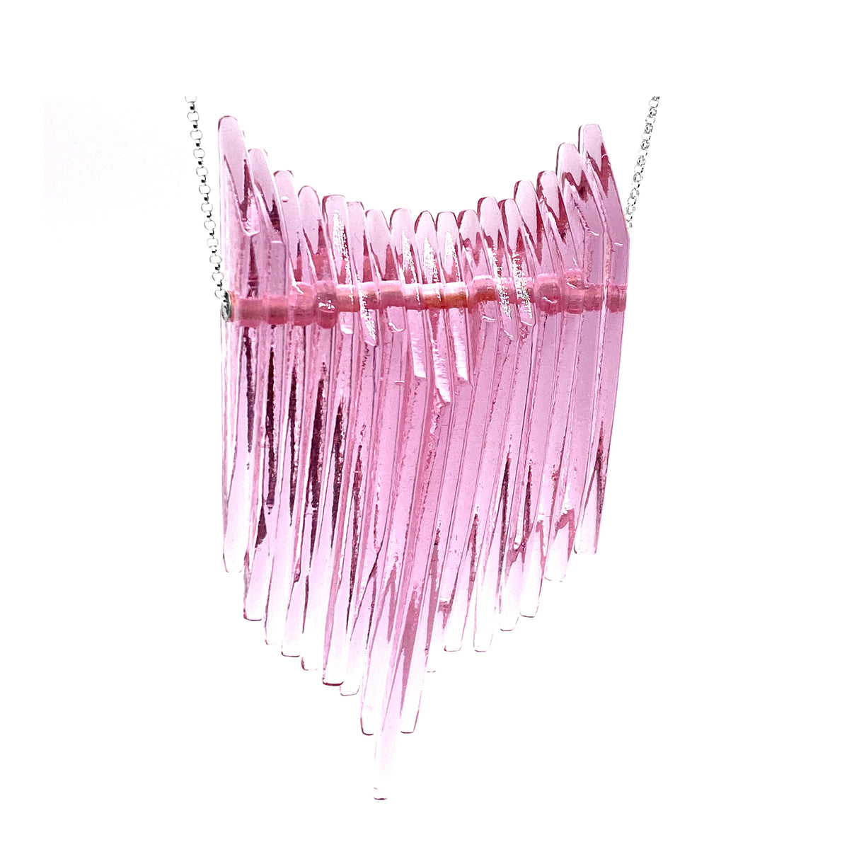 Fuchsia Kinetic Bib Necklace