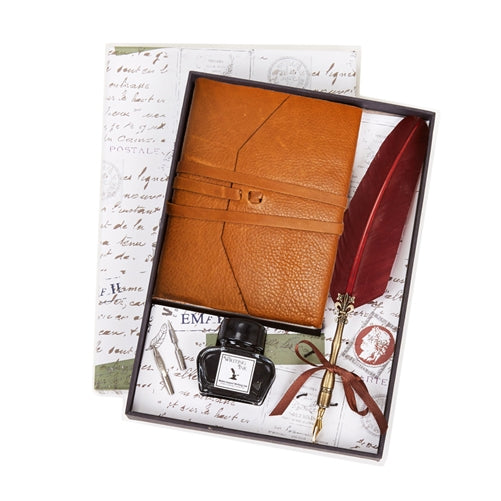 Writing Set with Leather Notebook