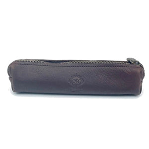 Grey Writer's Leather Pouch