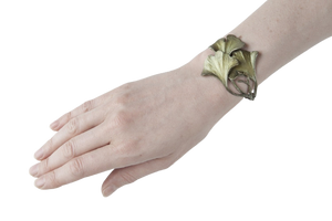 Ginkgo Bronze Cuff Bracelet