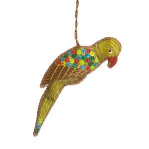 Sequined Parrot Ornament