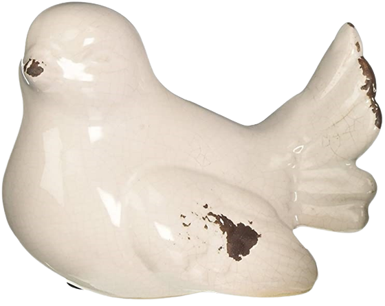 Ceramic Sitting Dove