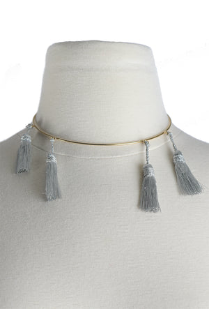 Laura Anderson Barbata: Choker Necklace with Tassels