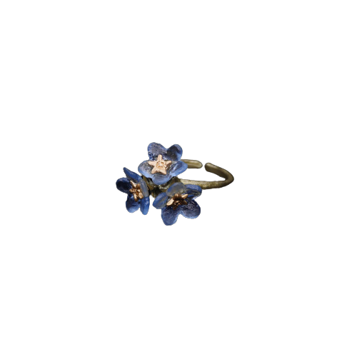 Forget Me Not Triple Flower Ring