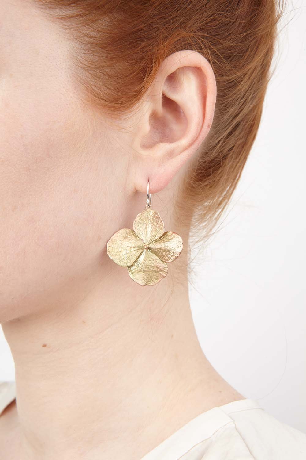 Hydrangea Large Drop Earrings