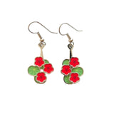 Hanging Nasturtium Earrings