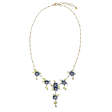 Blue Violet Mini Statement Necklace