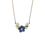 Blue Violet Single Flower Pendant