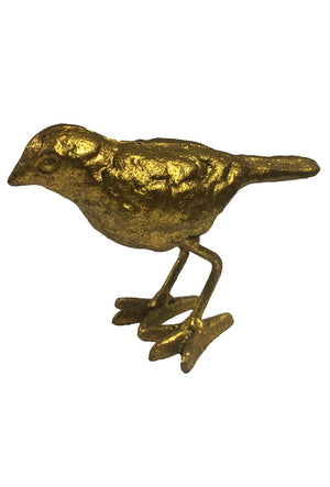 Cast Iron Gold Bird Statue