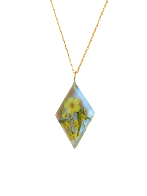 Yellow Poppies Diamond Necklace